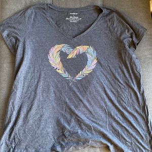 Torrid heart t shirt